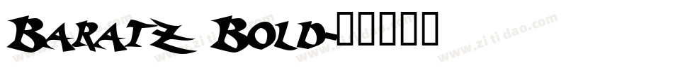 Baratz Bold字体转换
